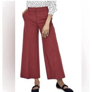 Boden Hampshire Ponte Crop Red Pants Size US 8 UK 12